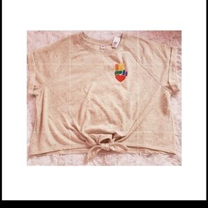 Semi Crop top Shirt